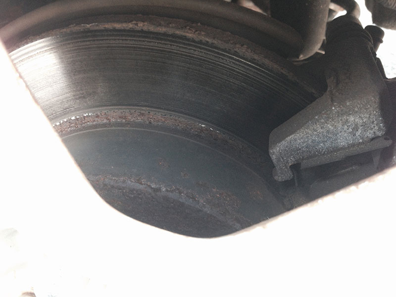 Kinda bad rust on brake rotors Toyota RAV4 Forums